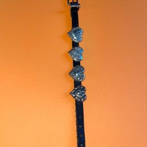 Heart Bracelet with leather strap